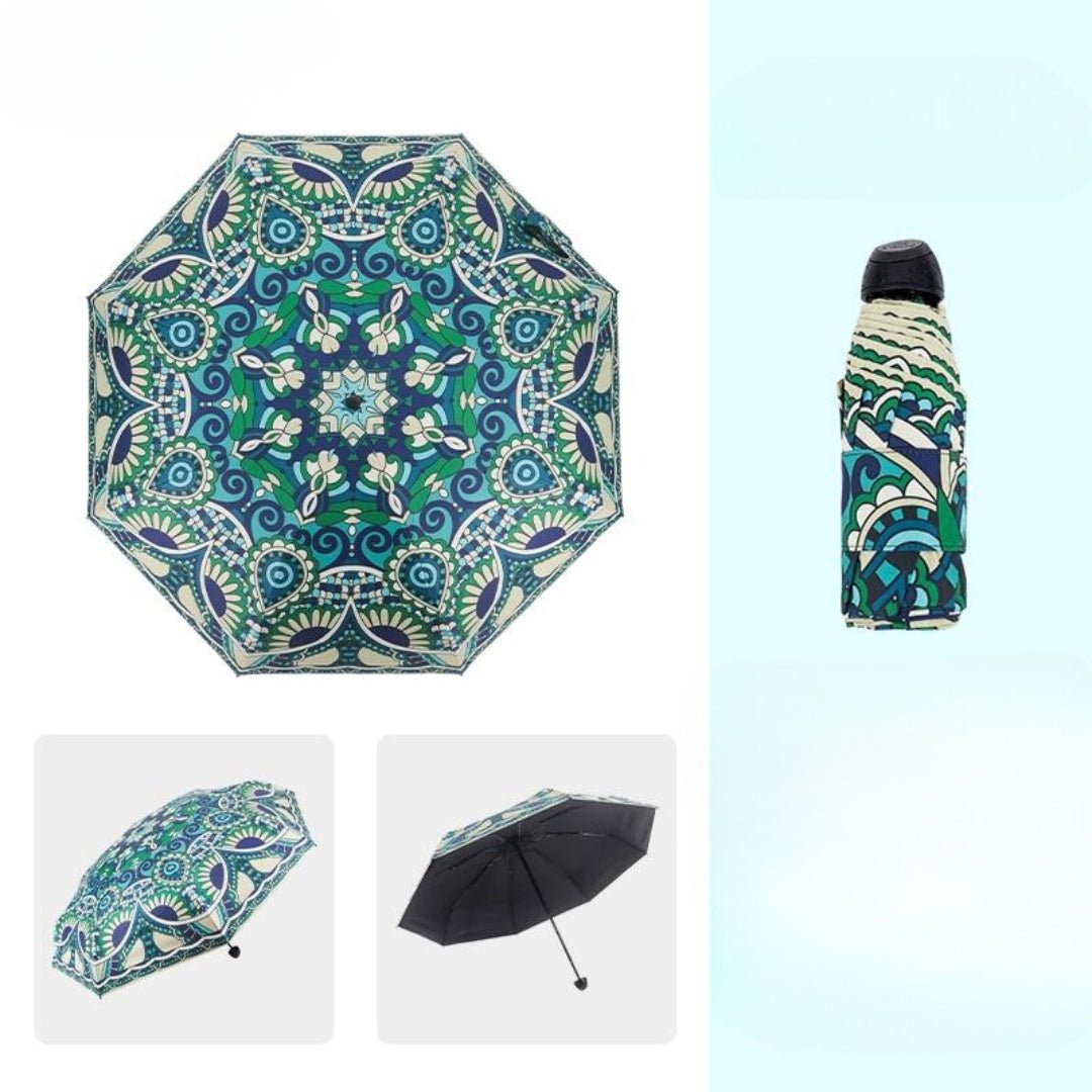 Five folding lightweight mini pocket umbrella