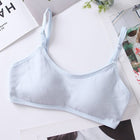 Breathable Cotton Light Solid Colour Fixed Cup Wrap Padding Bra