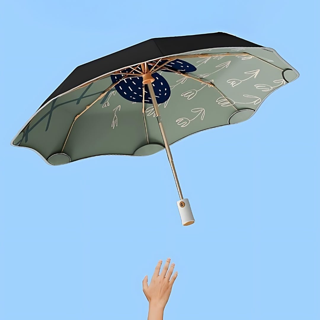 Anti-UV antique style fully automatic anti rebound umbrella