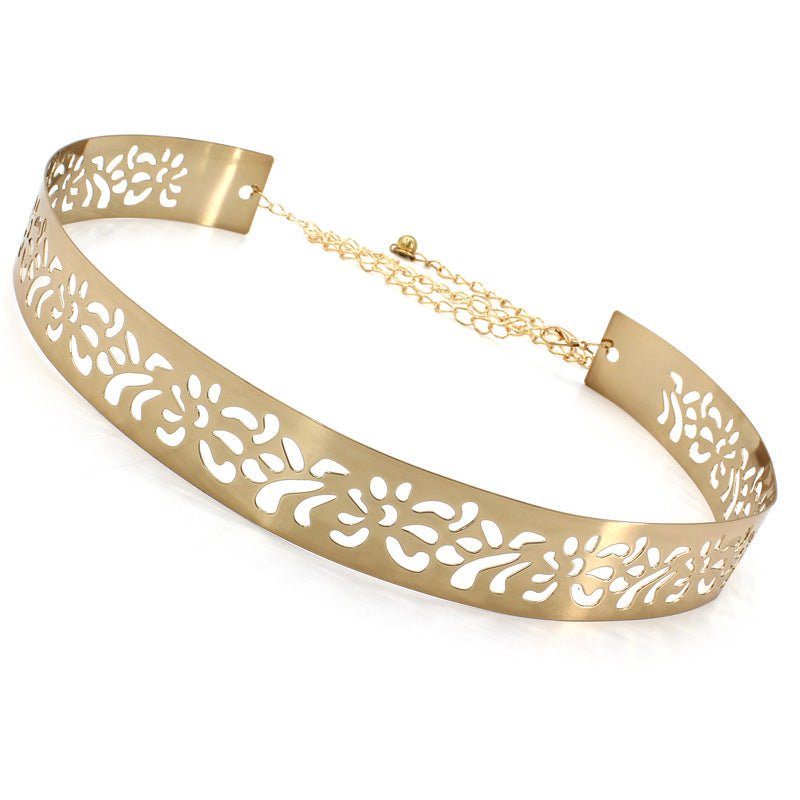 Exclusive Metal Cut Design Waist Belt for Female