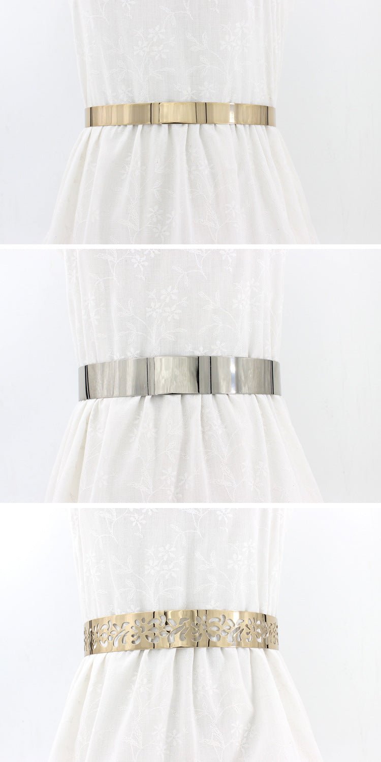 Exclusive Metal Cut Design Waist Belt for Female