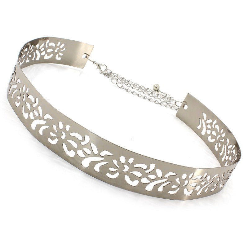 Exclusive Metal Cut Design Waist Belt for Female