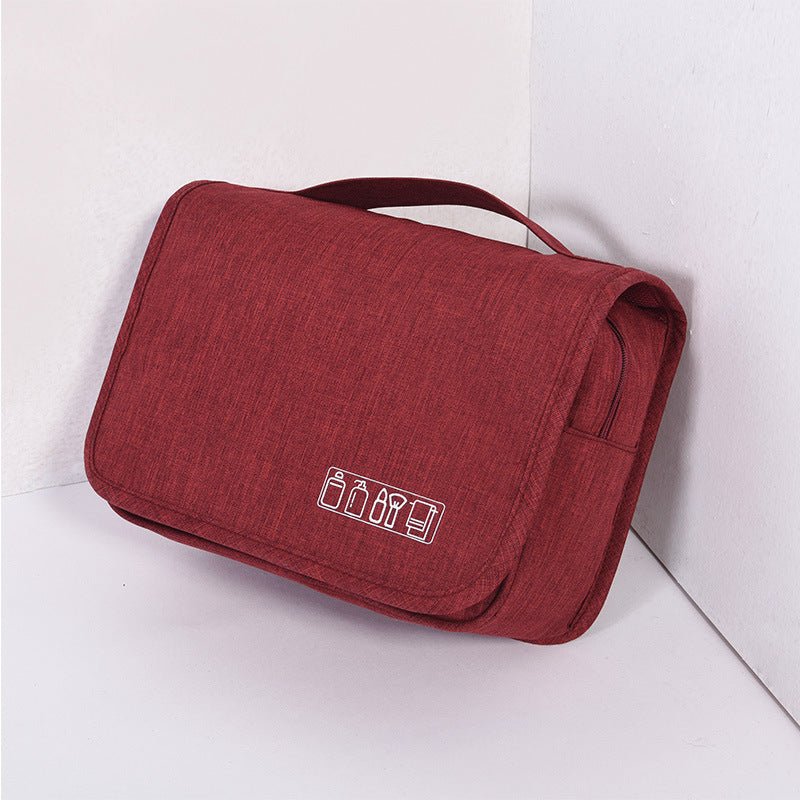 Portable cosmetic, large-capacity, multi-functional storage bag