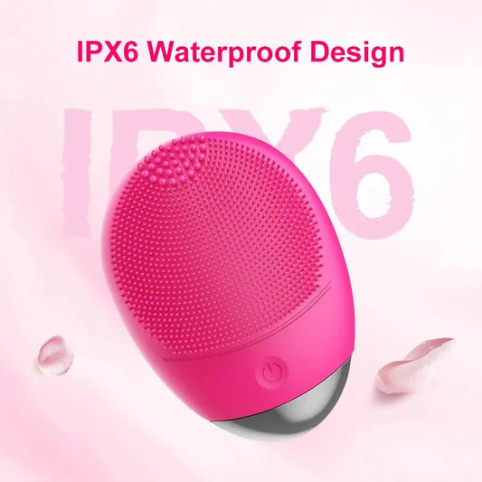 Mini Electric Ultrasonic Deep Pore Cleansing Silicone Brush