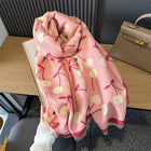 Beautiful Cherry Design Premium Women's Winter Shawl Scarf