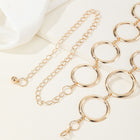 High Grade Metal Ring Waist Chain Belt For Women