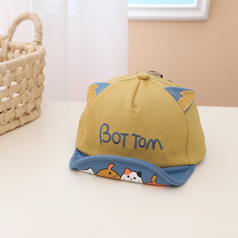 Korean Style Soft Brimmed Animal Cartoon Baby Caps