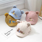 Korean Version Short Brimmed Cute Cartoon Bear Cap For Children