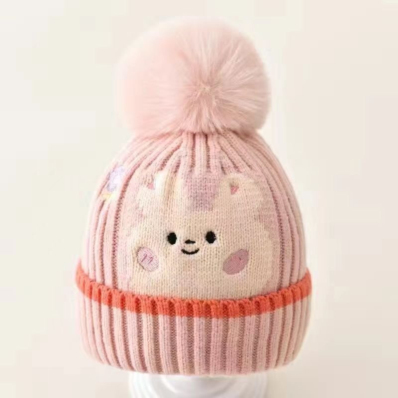 Korean Style Children's Knitted Winter Warm Beanie Hat