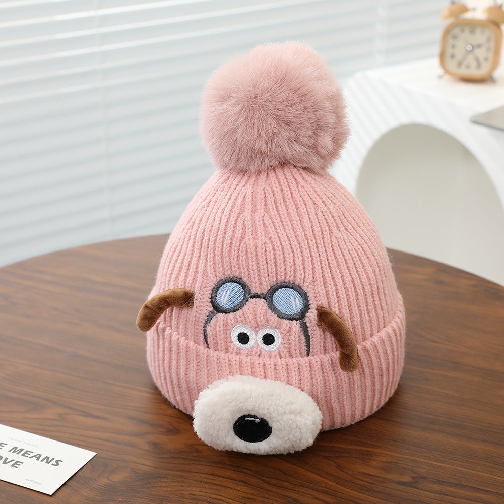 Winter Super Cute Boys and Girls Knitted and Fleece Warm Cap