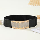 Rhinestone Inlaid Fashionable Buckle Waist Belt for Women