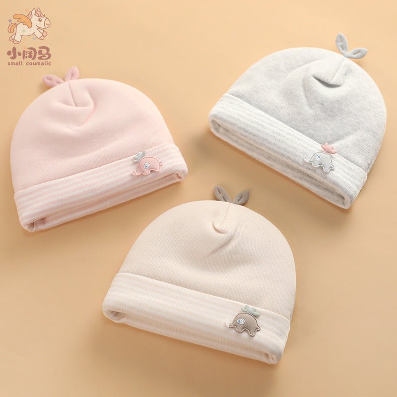 0-3 Months Newborn Double Layered Cute Winter Cap