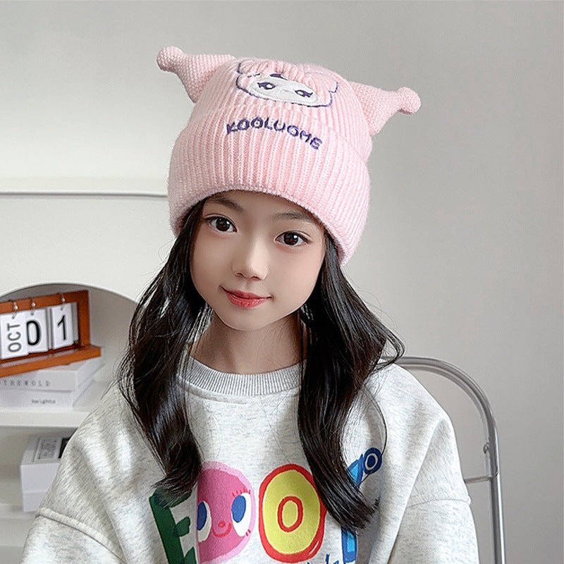 Girl's High Quality Cute Carton Knitted Winter Cap