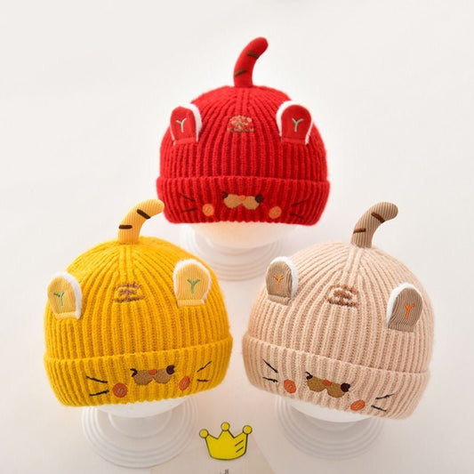 Newborn And Infant Cute Knitted Winter Cap