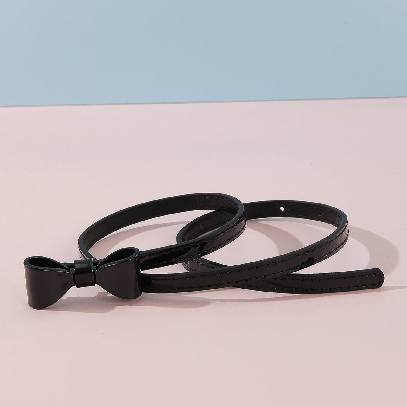 Korean Style Charming Bow Thin Belt for Women