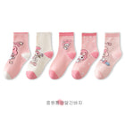 Melody Style Sweat-Absorbing and Breathable Cotton Socks for Girls