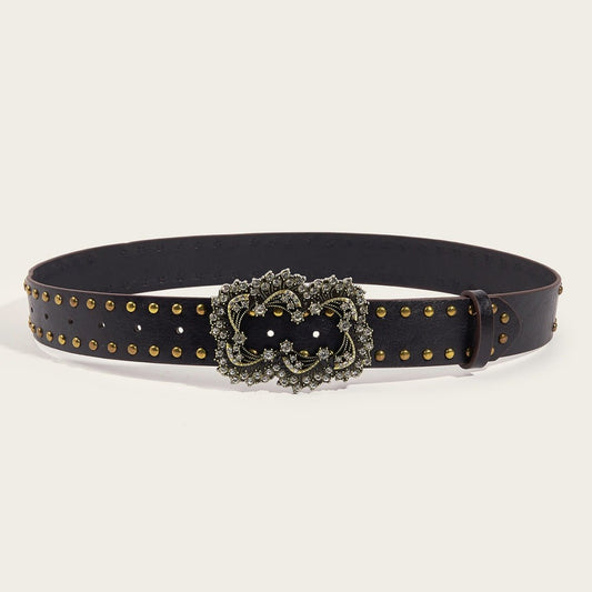 Attractive Willow Spike Designed Trendy Punk Style Women's Belt