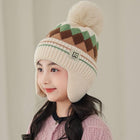 Children's Thick  Knitted Woolen Ear Protection Winter Cap