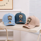 Children Baseball Cap with Cute Panda Cartoon Flagged