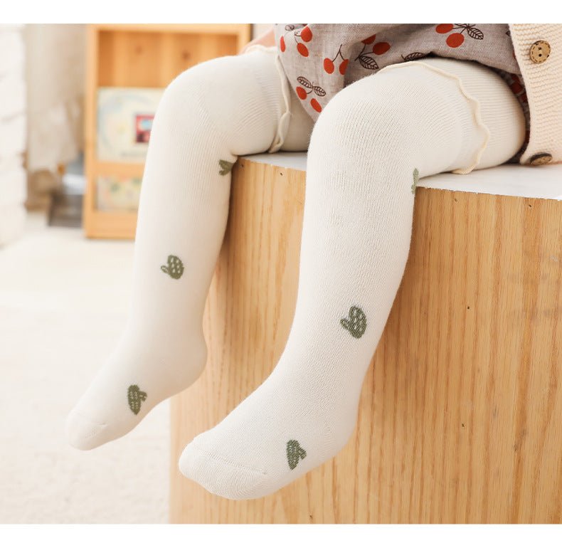 Full Length Reactive Printing Korean Style Thick Warm Children's Socks