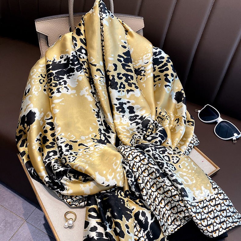 Luxury Design Women's Soft Comfortable Satin Silk Scarf