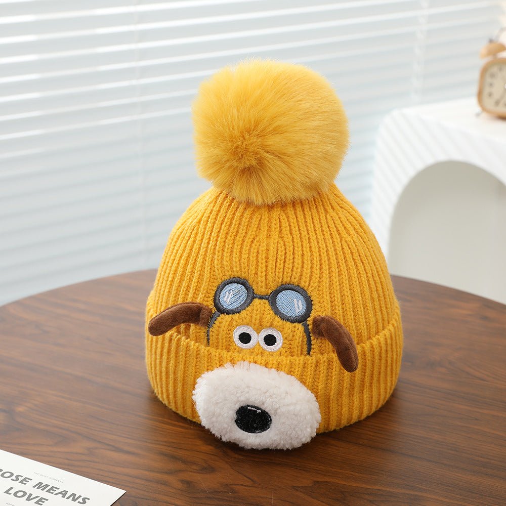 Winter Super Cute Boys and Girls Knitted and Fleece Warm Cap