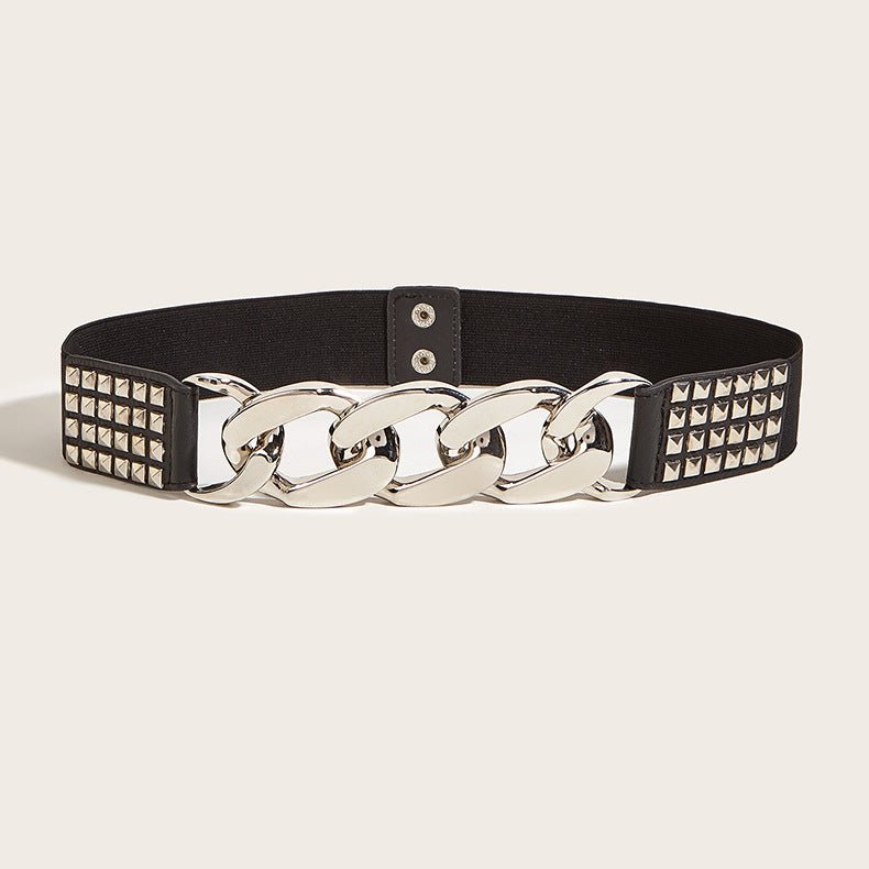 European Edition Adjustable Waist Belt with Attractive Buckle for Women