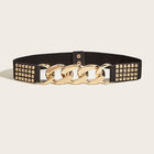 European Edition Adjustable Waist Belt with Attractive Buckle for Women