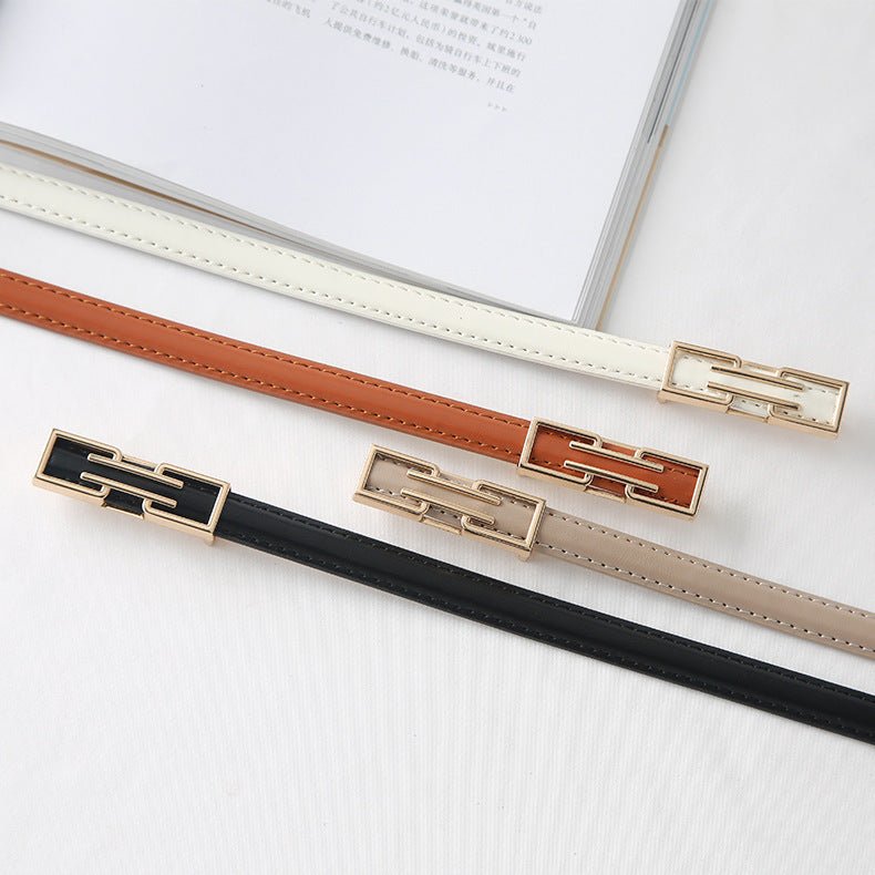 Exotic Glossy Korean Style Fashion Belt for Female