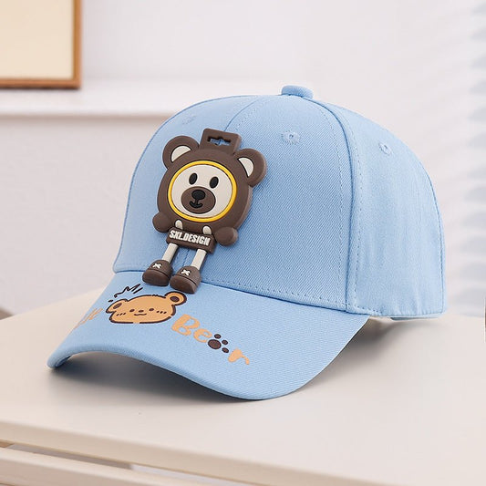 Children Baseball Cap with Cute Panda Cartoon Flagged