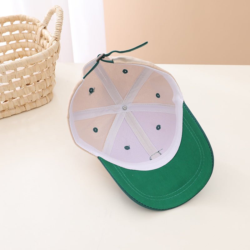 Korean Style Solid Colour Alphabet Series Comfortable Baseball Caps Boys & Girls