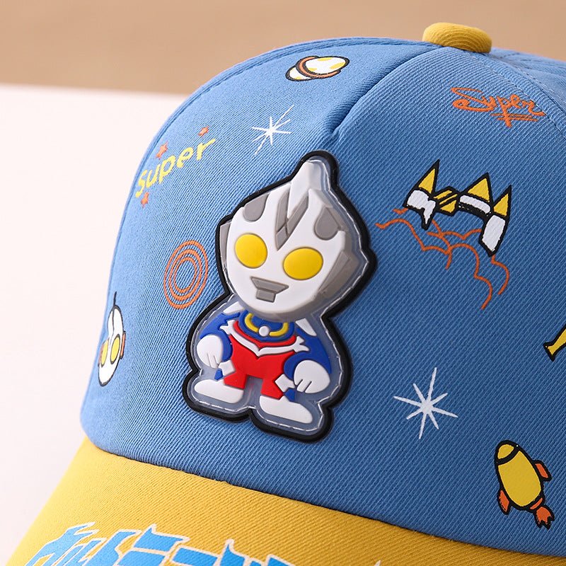 Korean Version Bright & Bold Ultraman Baseball Caps for Kids