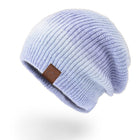 Gradient Tie-dye Style knitted Warm Beanie Cap For Women