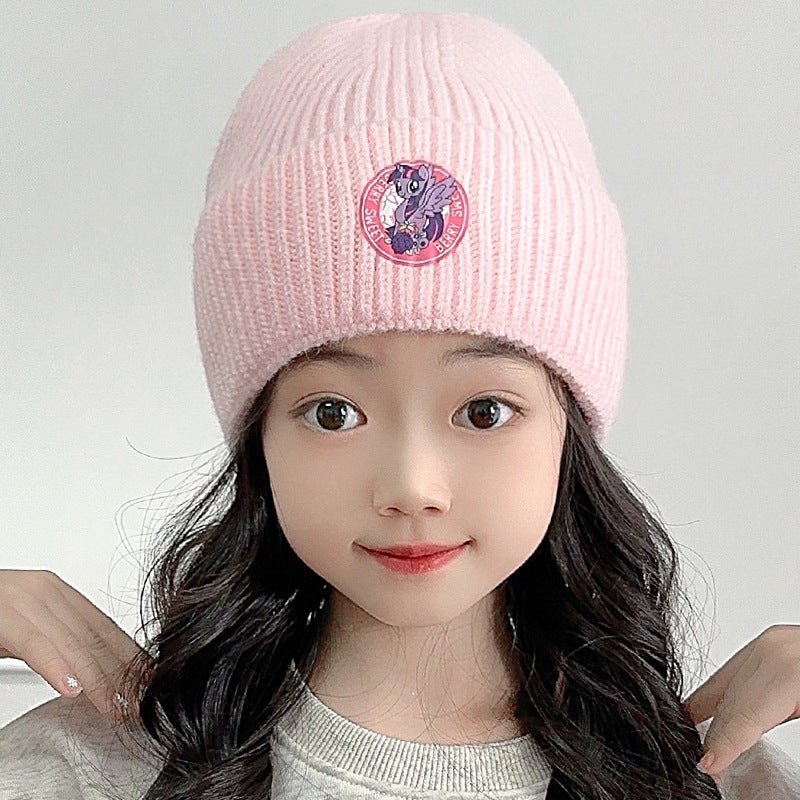 Girl's Cute Unicorn Carton knitted Beanie Cap for Winter