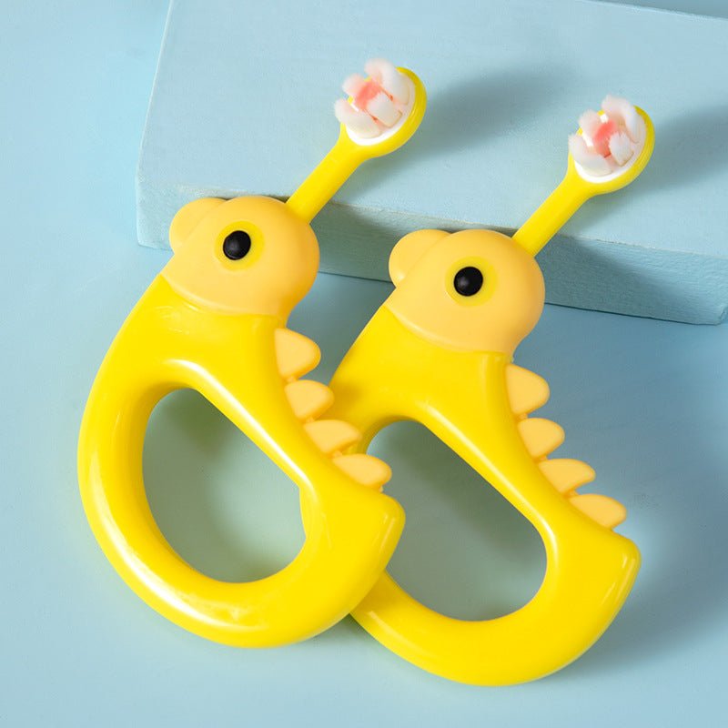 Yellow Chicken Shaped Soft Bristle Baby Toothbrush