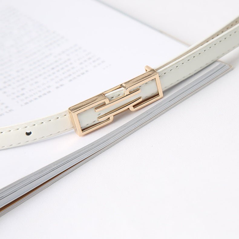 Exotic Glossy Korean Style Fashion Belt for Female