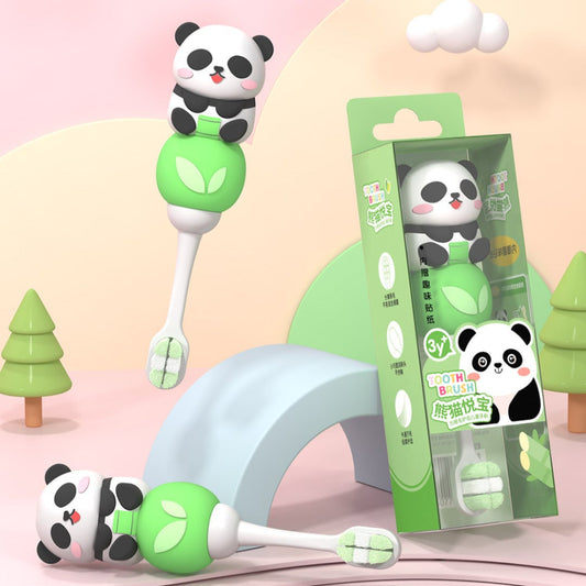 Cute Panda Shaped Children's Soft Bristle High Quality Toothbrush