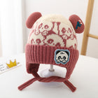 Kid's Ear Protecting Super Cute Panda Knitted Winter Cap