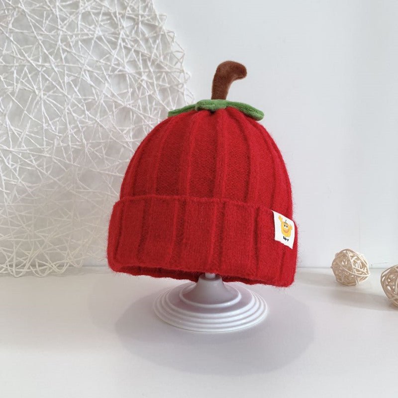 Children's Woolen Pumpkin Shape Knitted 1-5 Years Baby Cap