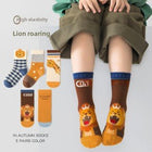 5Pcs Set Regular Usable soft and Comfortable Cartoon Printed Socks For Kids