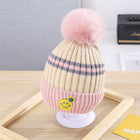 Korean Style Smiley Cute Furrball Winter Beanie Hat