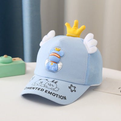 Children's Comfy Summer Cap with Cute Crown Wings