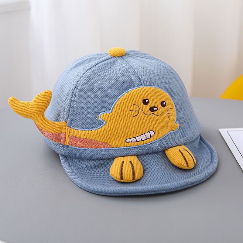 Soft Brimmed Baseball Caps for Cute Babies with Cute Otter