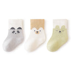 3 Pieces Set Warm Cute Cartoon Printed High Quality Children's Socks