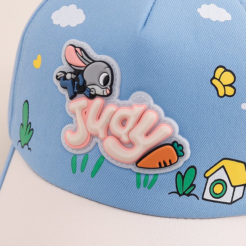 Cute Cartoon Bunny Carrot Baseball Cap For Kids