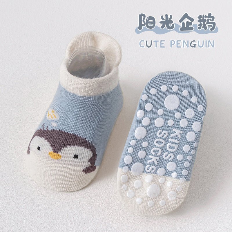 Heel Style Cartoon Printed Non-Slippery Soft and Comfortable Baby Socks