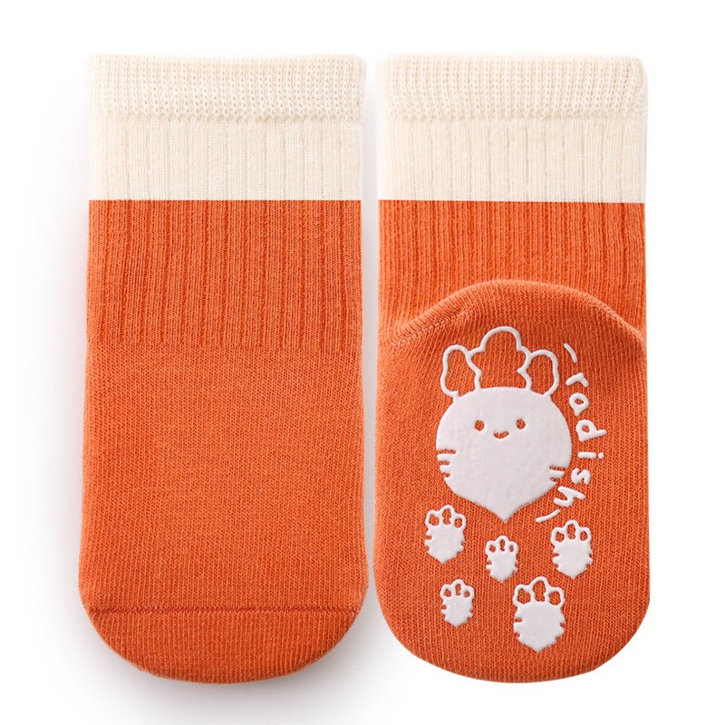 Double Layer Children's Winter Non-slip Padded  Floor Socks