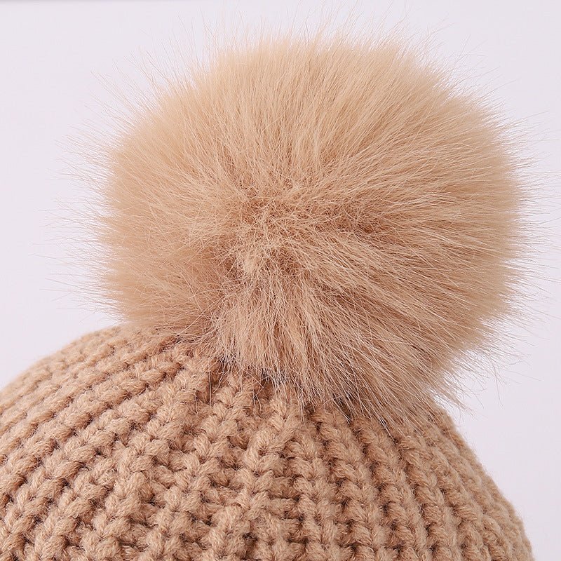 Children's Winter Ear Protection Knitted Beanie Cap