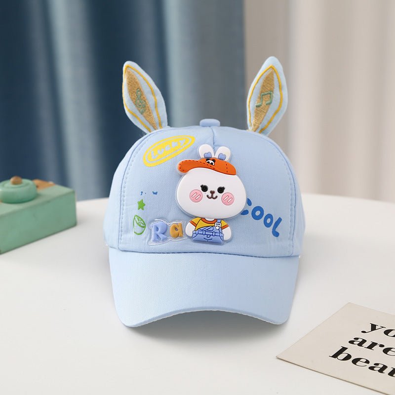 Cute Bunny Ear with Cute Cartoon Baseball Cap for Children