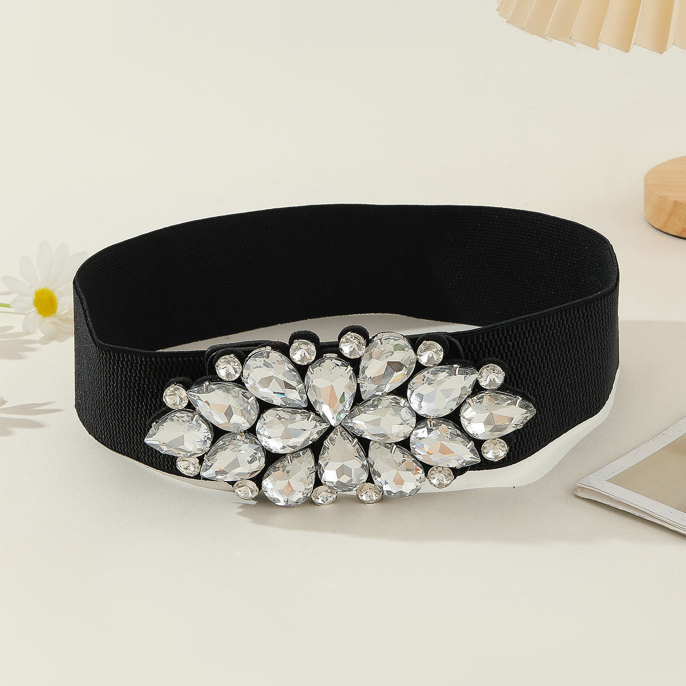 Exquisite Stone Designed Adjustable Waistband for female